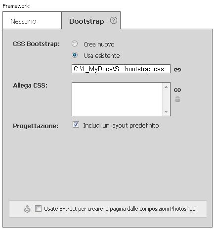 Creazione di documenti Bootstrap