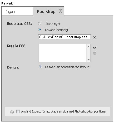Skapa Bootstrap-dokument