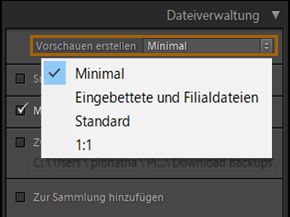 Vorschauen erstellen