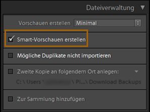 Smart-Vorschauen erstellen