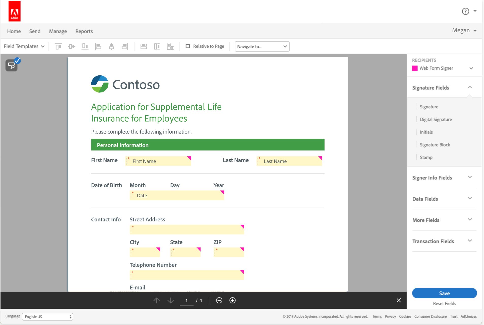 Crear un formulario web