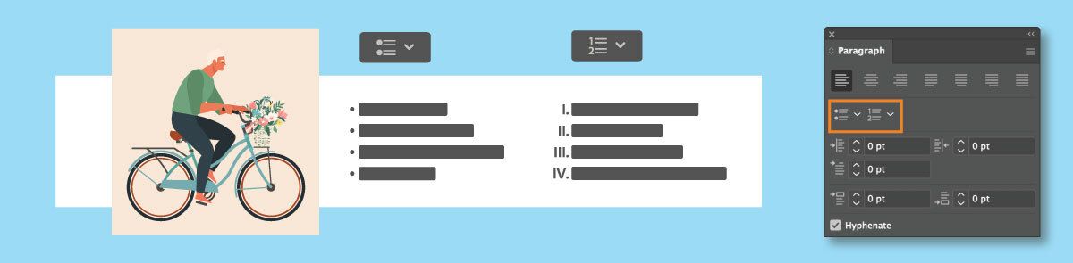 viñetas y numeración