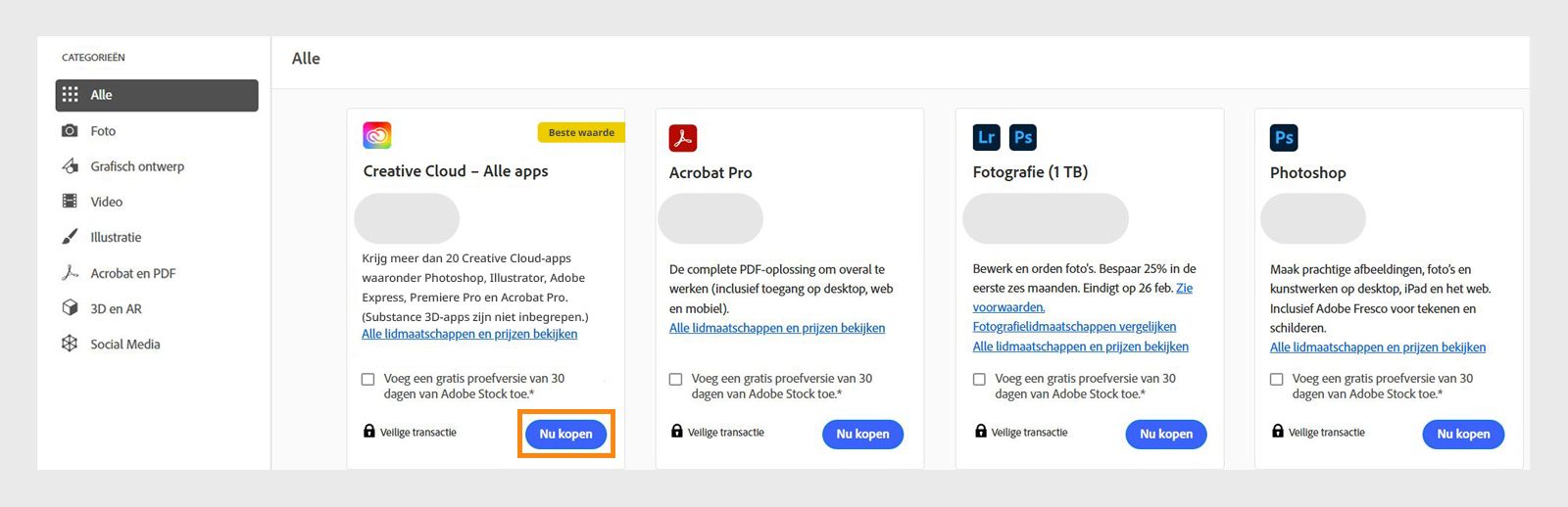 Facturerings- en betalingsgegevens bewerken