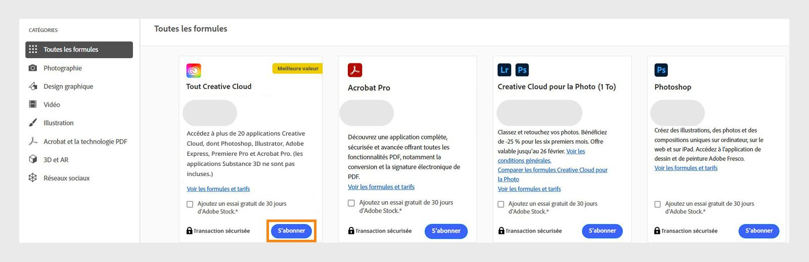 Modifiez les détails de facturation et de paiement