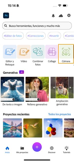 Seleccione el icono de la cámara para cargar la imagen.