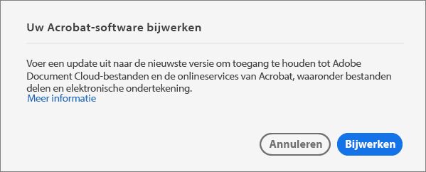 Acrobat bijwerken naar de recentste versie