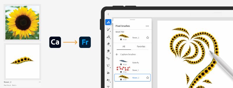 Capture ribbon brushes 
