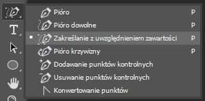 Narzędzie Zakreślanie z uwzględnieniem zawartości (zapowiedź technologii) 
