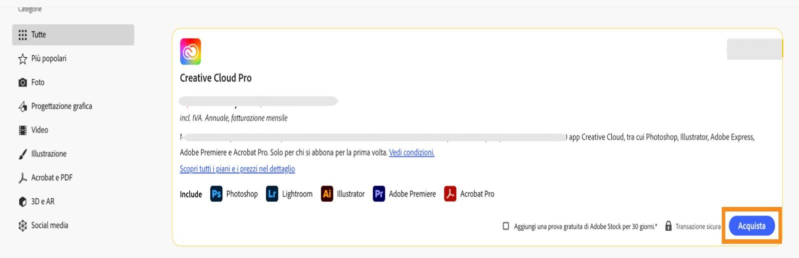 Modifica dati di pagamento e di fatturazione