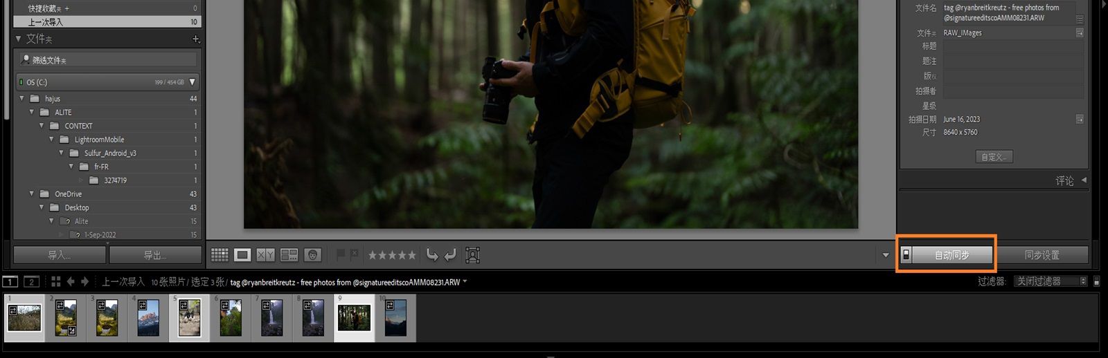 复制并粘贴 HDR 的设置