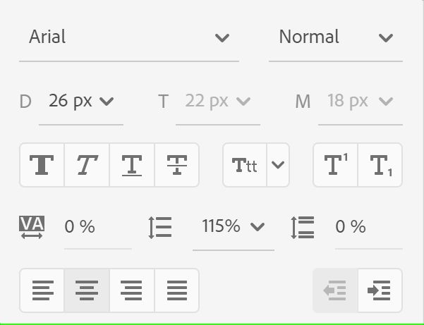 Modification des polices et ajustement de l’espacement