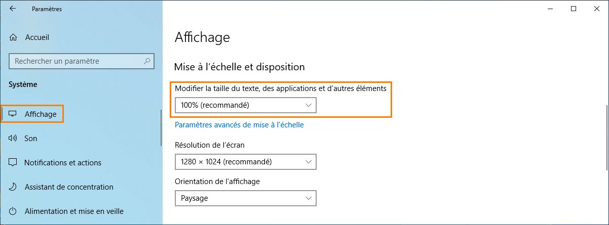 Mise à l’échelle des polices en points par pouce