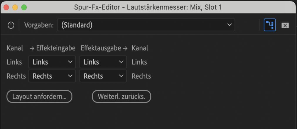Editor für Kanalzuordnungen