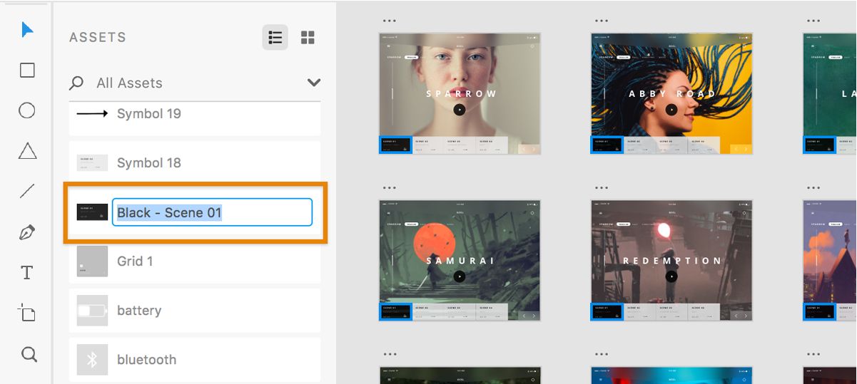 アセットのラベル付け