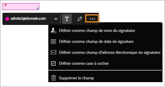 Autres champs