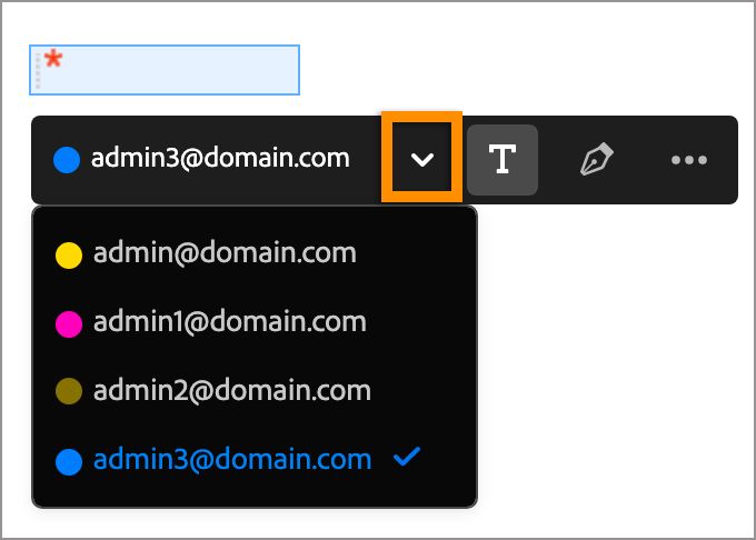 Aláíró kiválasztása