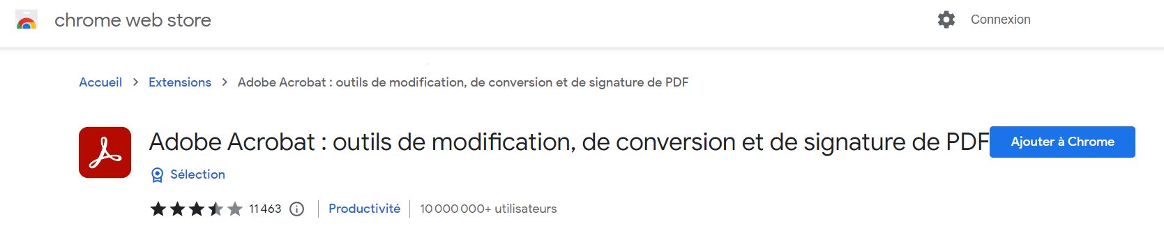Extension Acrobat Chrome