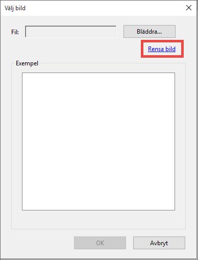 Ta bort den valda bilden