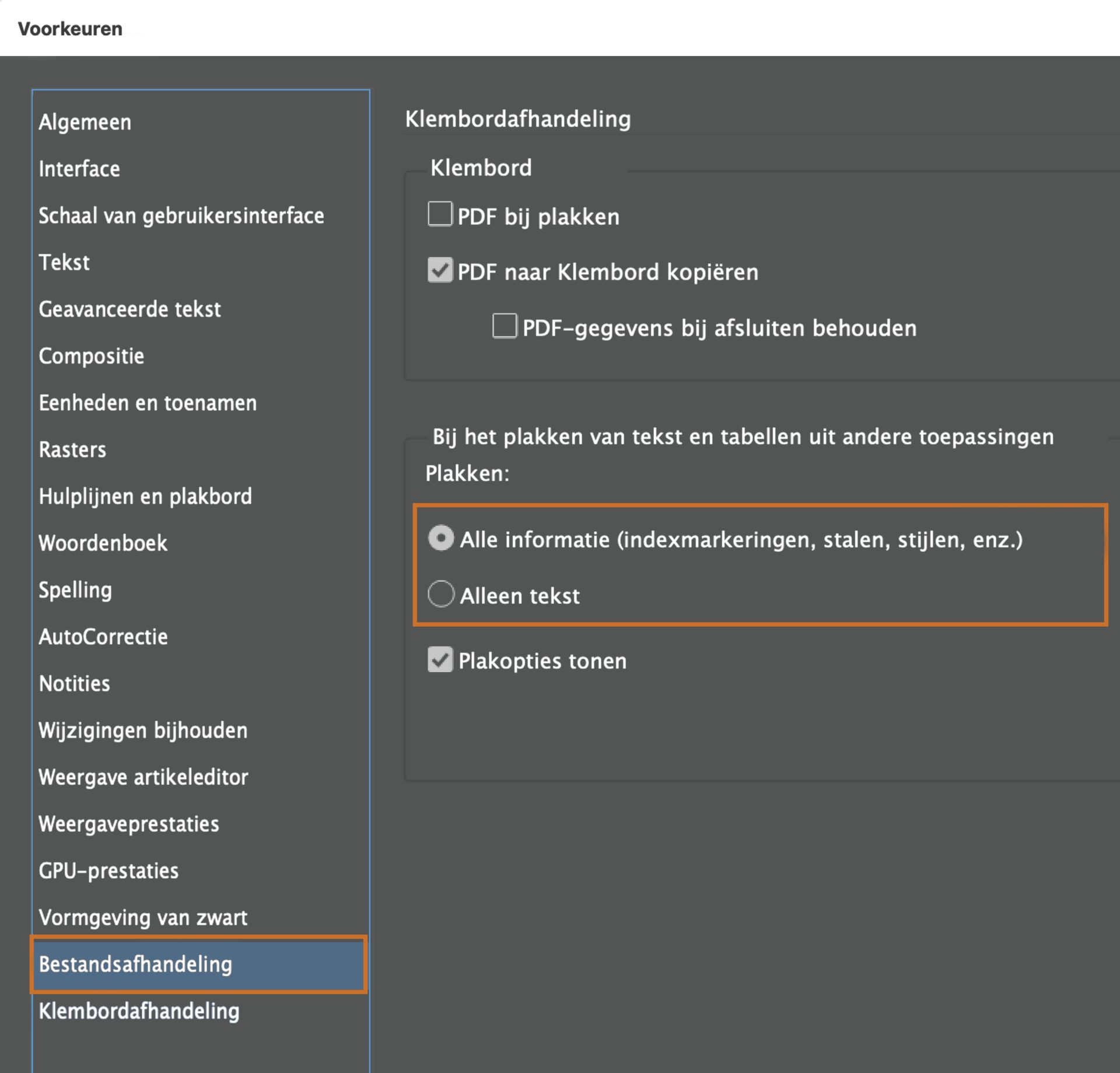 Plakopties bij Klembordafhandeling
