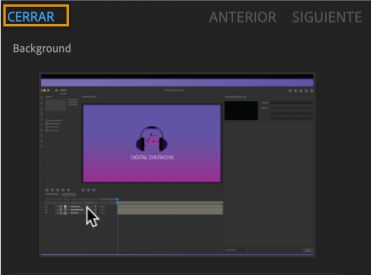 Salida de la secuencia incrustada