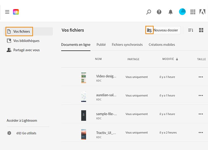 Site web de Creative Cloud