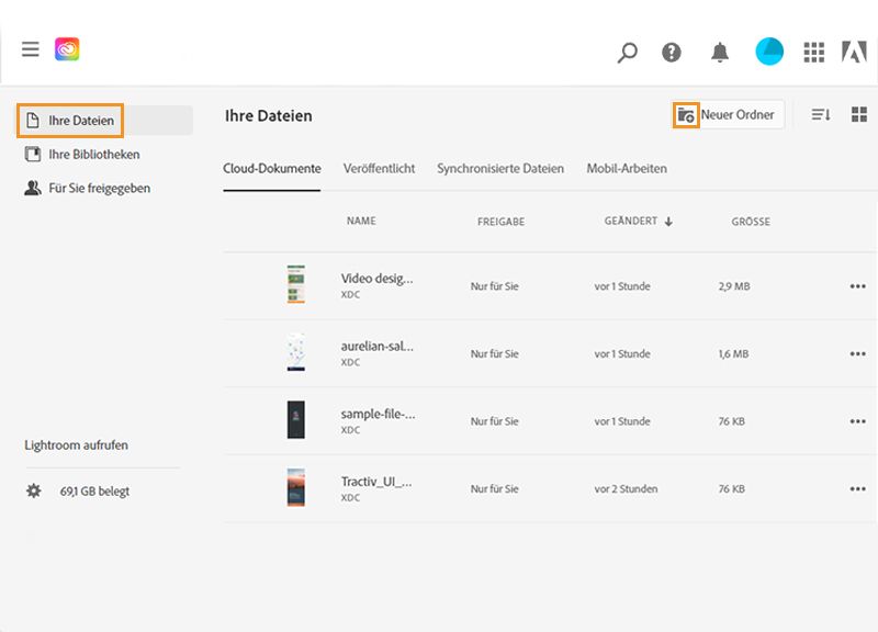 Creative Cloud-Website