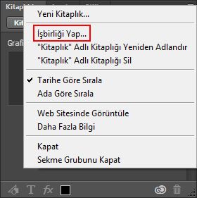 Photoshop kitaplıklarda iş birliği yapma