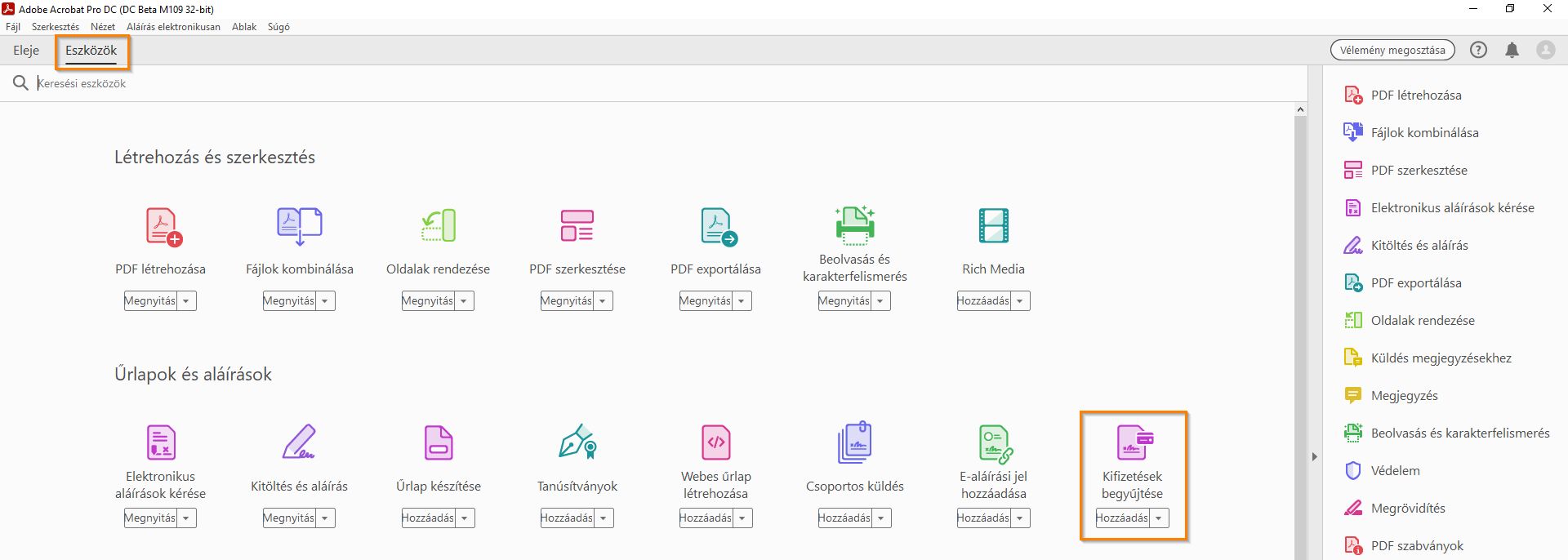 &Fizetések begyűjtése