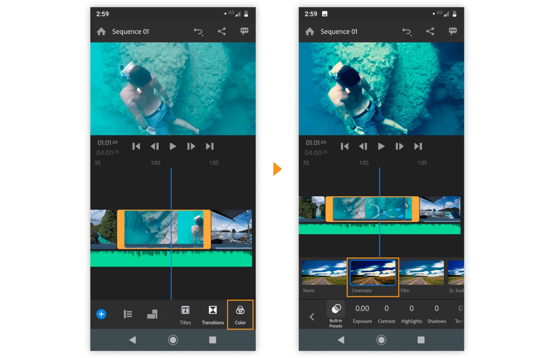 Добавление цвета