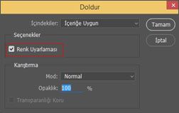 Photoshop Renk Uyarlaması ile İçeriğe uygun dolgu