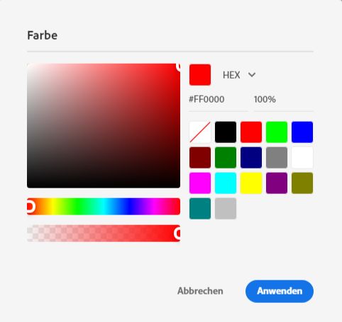 Farbpalette
