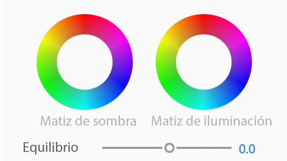 Partes de la rueda de color
