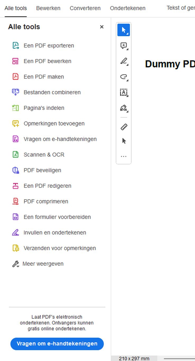 Kommentarverktøyet vises ikke i Alle verktøy-panelet