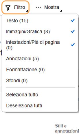 Acrobat Reader: filtro Confronta file