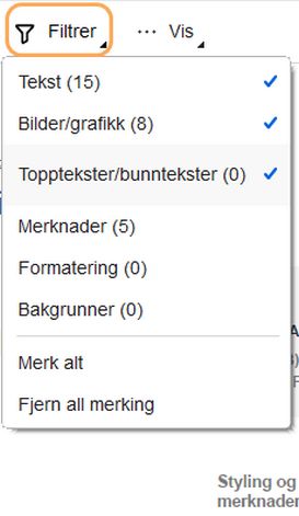 Acrobat Reader: Sammenligne filer-filter