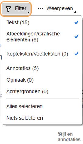 Acrobat Reader: filter voor Bestanden vergelijken