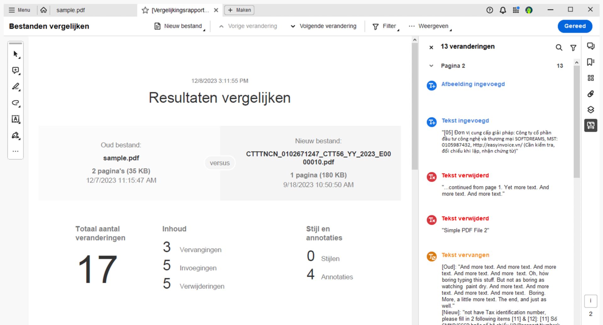 Weergave naast elkaar