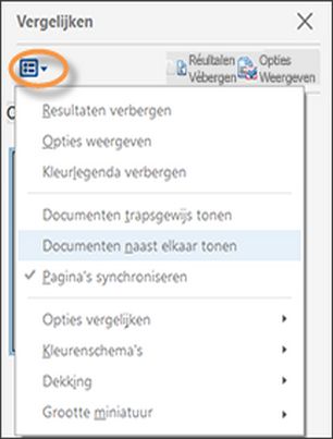 Opties in Acrobat vergelijken