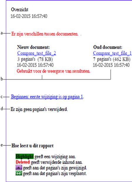 Overzicht van documentvergelijking