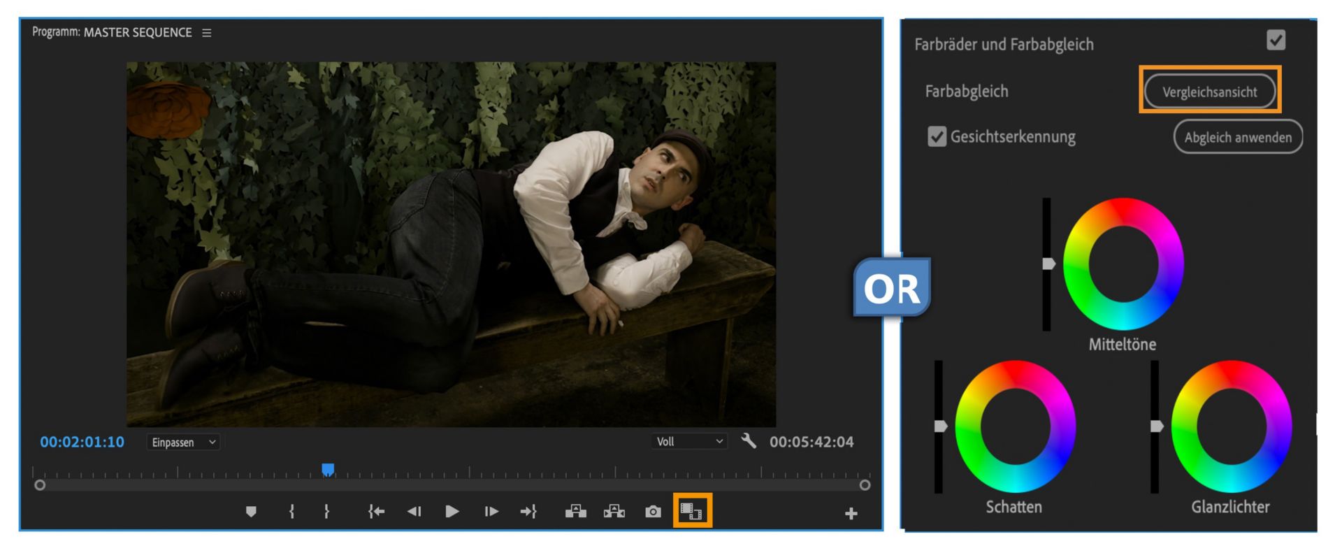 Wechseln zur Vergleichsansicht