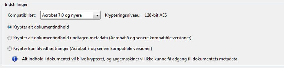 Indstillinger for PDF-kompatibilitet