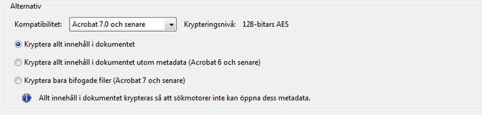 Alternativ för PDF-kompatibilitet