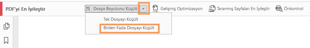 Birden fazla PDF'yi sıkıştırma