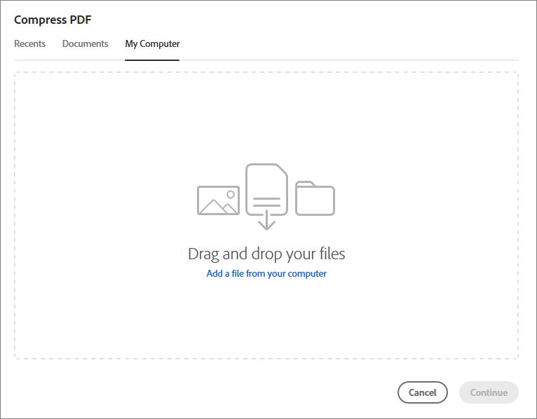 Vælg en fil fra din computer