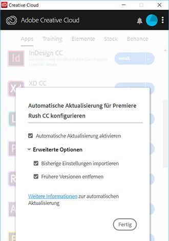 Automatische Aktualisierung konfigurieren