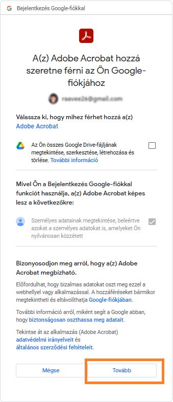 Jóváhagyás párbeszédablak