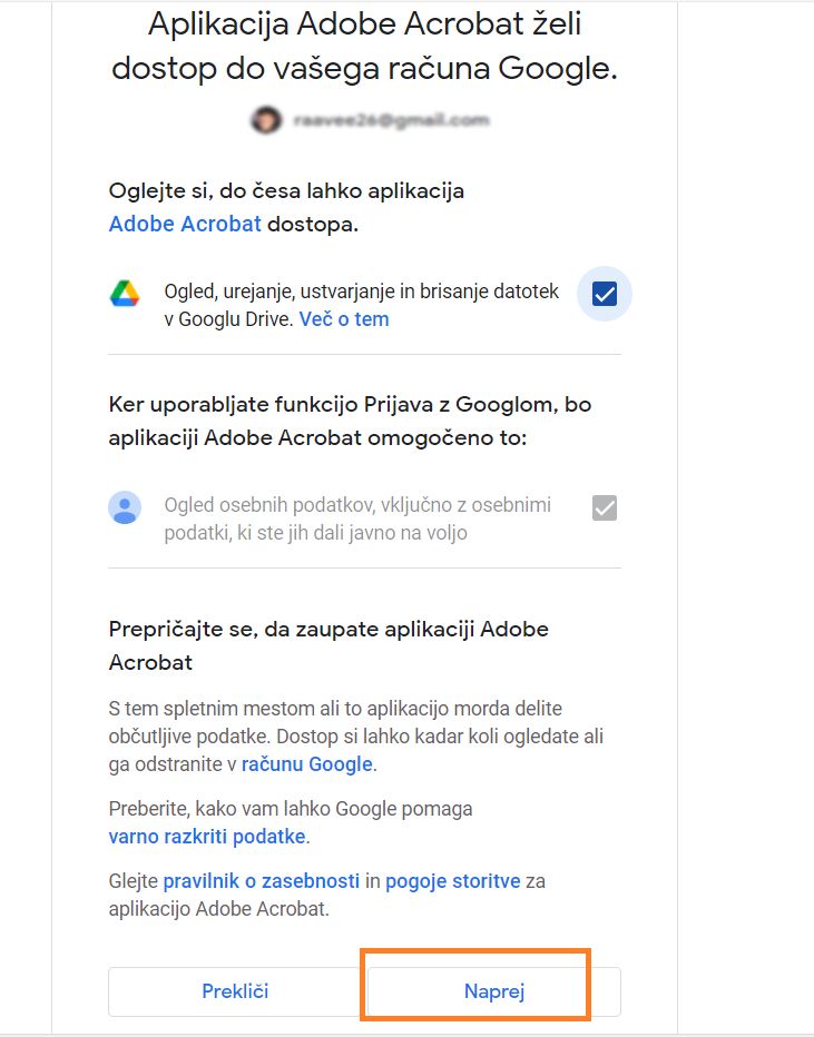 Potrditveno pogovorno okno