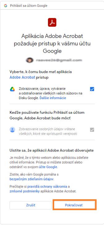 Dialógové okno s potvrdením