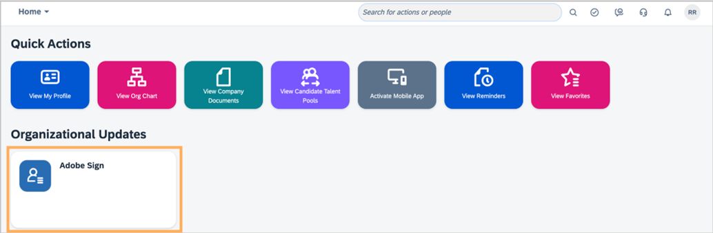 Forbind SAP SuccessFactors til Adobe Acrobat Sign 