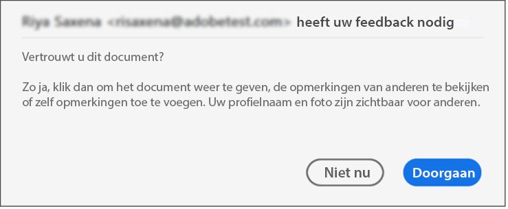 Dialoogvenster voor toestemming om bestanden in beveiligde weergave te reviewen